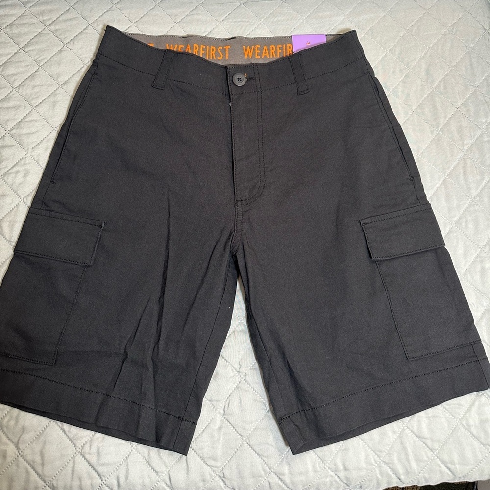 Men's Charcoal Cargo Shorts